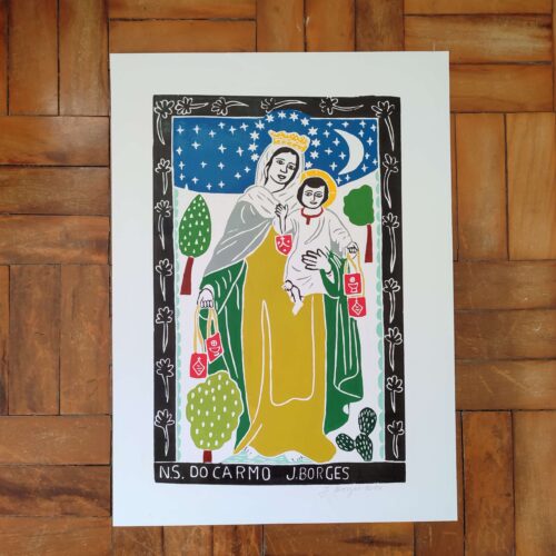 Xilogravura Mestre J Borges G - N. S. do Carmo