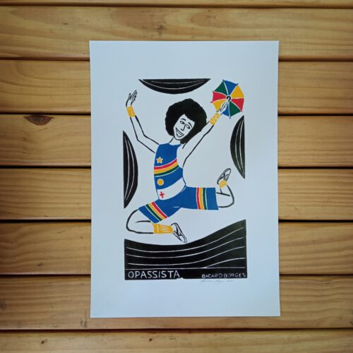 Xilogravura Bacaro Borges M - O Passista