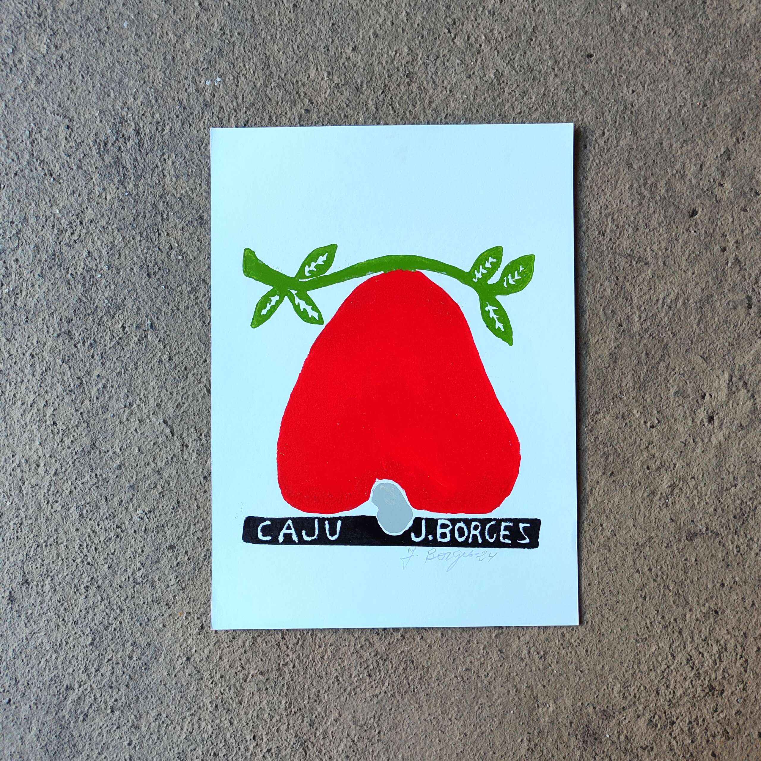 Xilogravura Mestre J Borges P - Caju