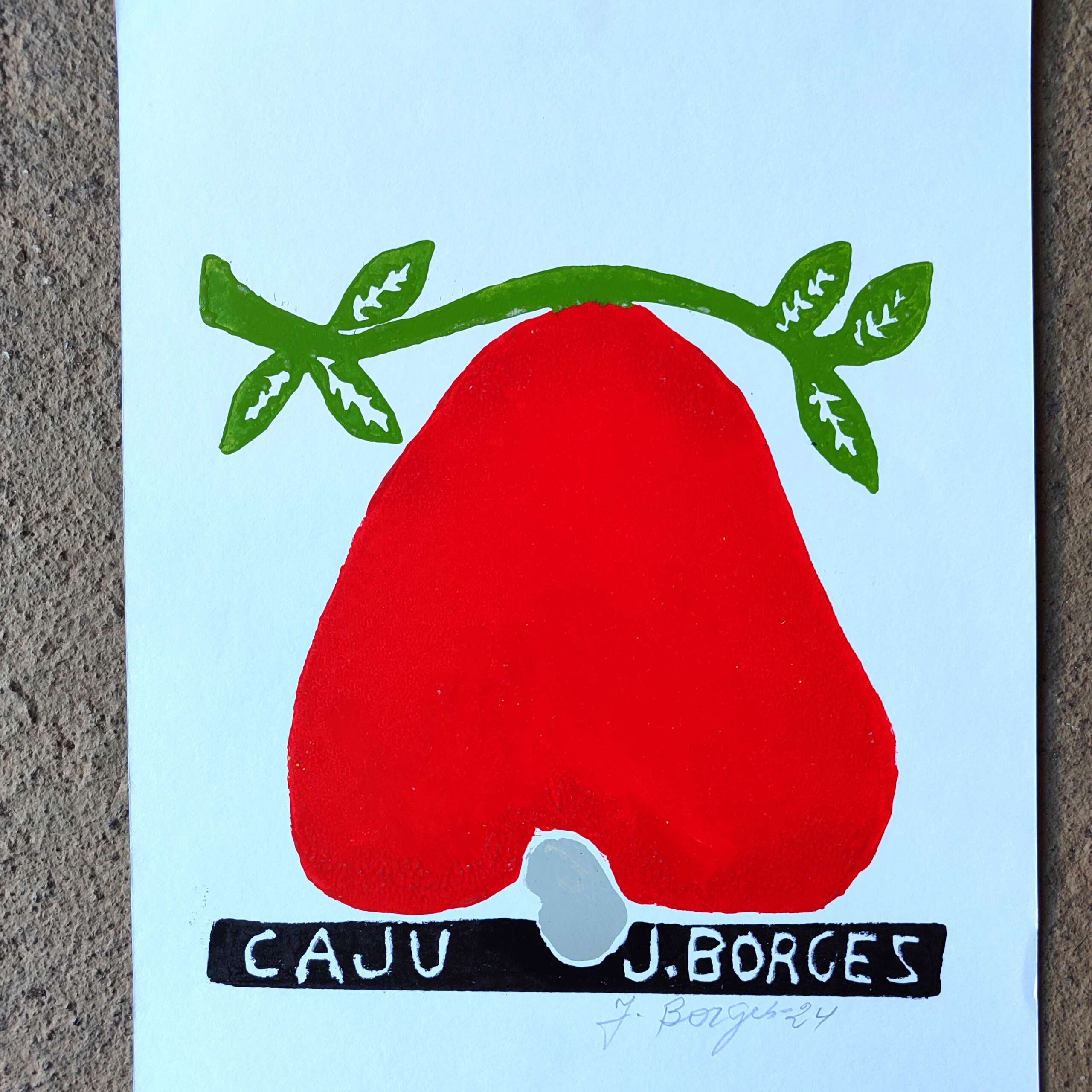 Xilogravura Mestre J Borges P - Caju - Imagem 2