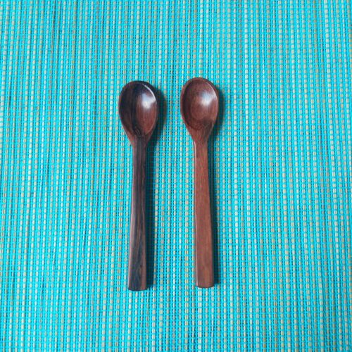 Dupla de Colher Mini Madeira e Osso