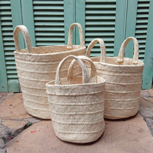 Cesta com Alças - Palha de Ouricuri