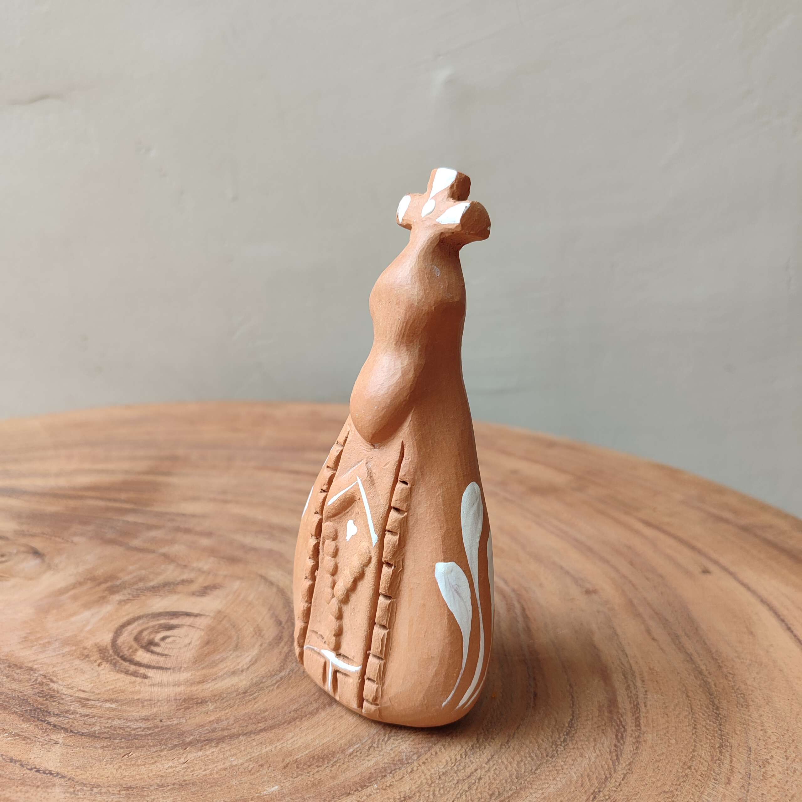 Escultura Nossa Senhora Aparecida Cerâmica - Maragogipinho - Imagem 2
