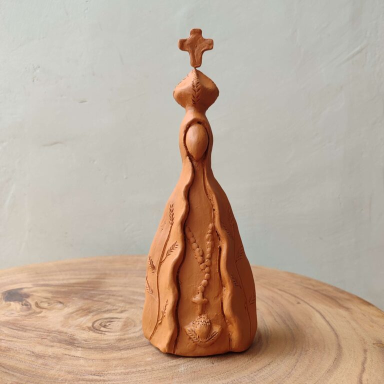 Escultura Nossa Senhora Aparecida Cerâmica - Maragogipinho