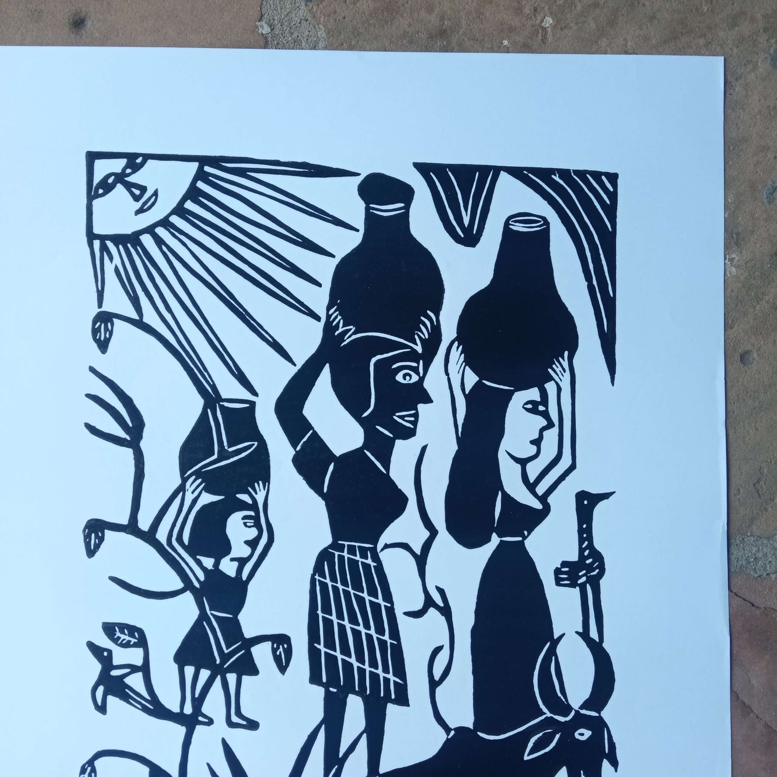 Xilogravura Mestre J Borges G - A Vida no Sertão Seco - Imagem 2