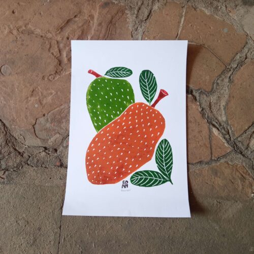 Xilogravura Edna Silva M - Jaca