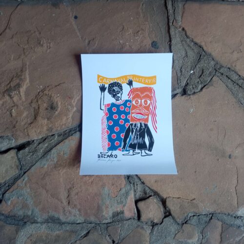 Xilogravura Bacaro Borges P - Carnaval de Rua