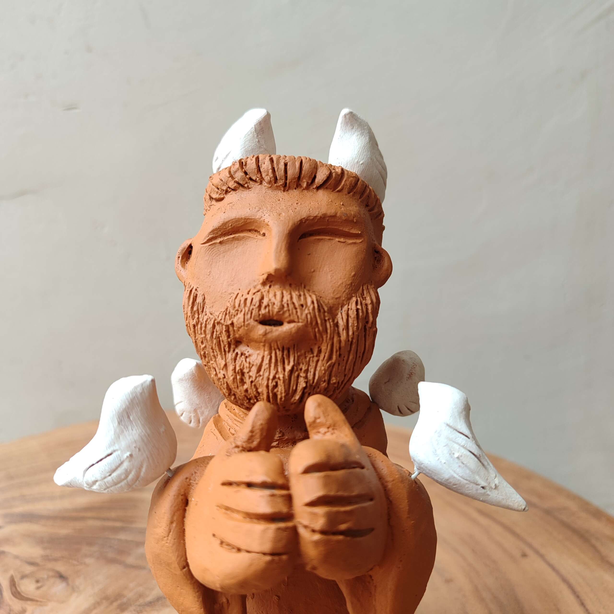 Escultura São Francisco Cerâmica - Maragogipinho - Imagem 2