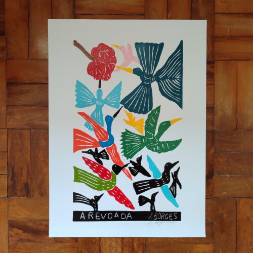 Xilogravura Mestre J Borges G - A Revoada